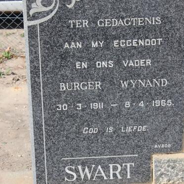 SWART Burger Wyand 1911-1965