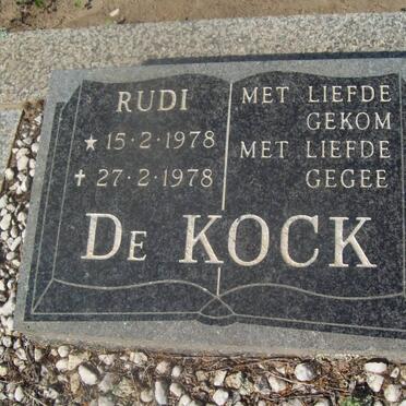 KOCK Rudi, de 1978-1978