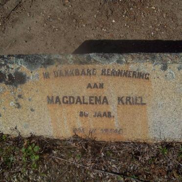 KRIEL Magdalena