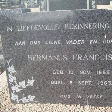 ?  Hermanus Francois 1885-1963