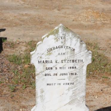 ETZEBETH Maria E. 1888-1913