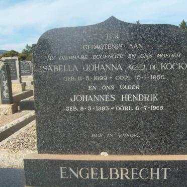 ENGELBRECHT Johannes Henrik 1893-1965 &amp; Isabella Johanna de KOCK 1899-1955