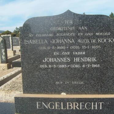ENGELBRECHT Johannes Henrik 1893-1965 &amp; Isabella Johanna de KOCK 1899-1955