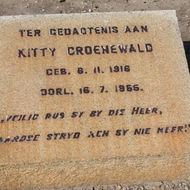 GROENEWALD Kitty 1916-1966