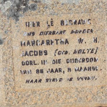 JACOBS Margaretha W.H. nee NOLTE