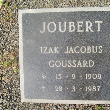 JOUBERT Izak Jacobus Goussard 1909-1987