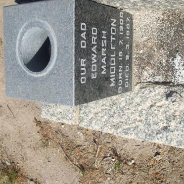 MIDDLETON Edward Marsh 1900-1987 &amp; Martha Catherina BRINK 1898-1951 :: STRYDOM James Brink 1967-1989