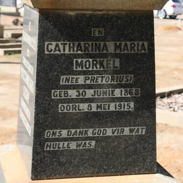 MORKEL Johannes Dreyer 1865-1945 &amp; Catharina Maria PRETORIUS 1868-1915