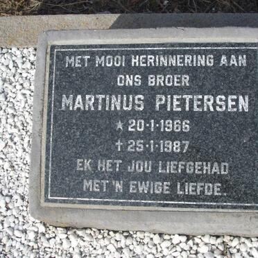 PIETERSEN Martinus 1966-1987