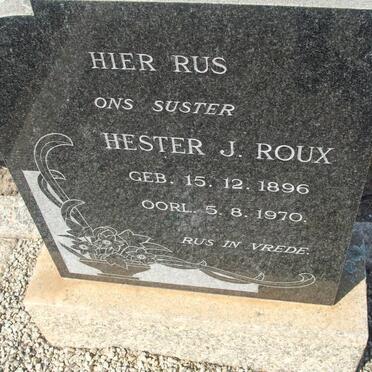 ROUX Hester J. 1896-1970