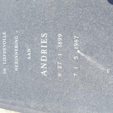 ROUX Andries, Le 1899-1987 &amp; Jacoba E. 1908-1988