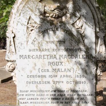 ROUX Margaretha Magdalena nee MALAN 1850-1910