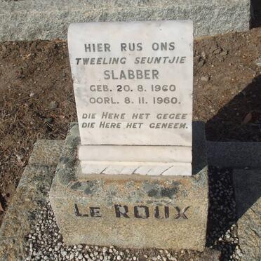 ROUX Slabber, Le 1960-1960