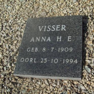 VISSER Anna H.E. 1909-1994