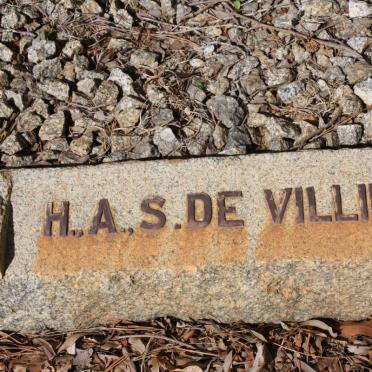 VILLIERS H.A.S., de