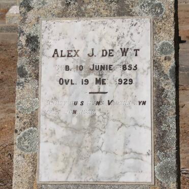 WIT Alex J., de 1853-1929