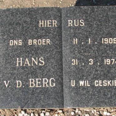 BERG Hans, v.d. 1909-1974