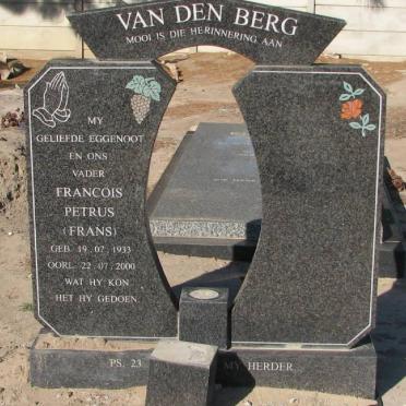 BERG Francois Petrus, van den 1933-2000