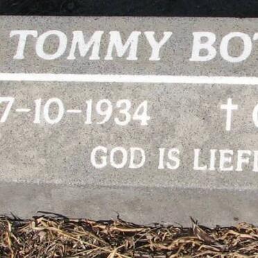 BOTHMA Tommy 1934-1995