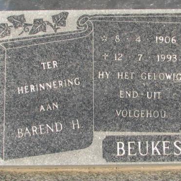 BEUKES Barend H. 1906-1993