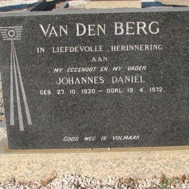 BERG Johannes Daniel, van den 1930-1972