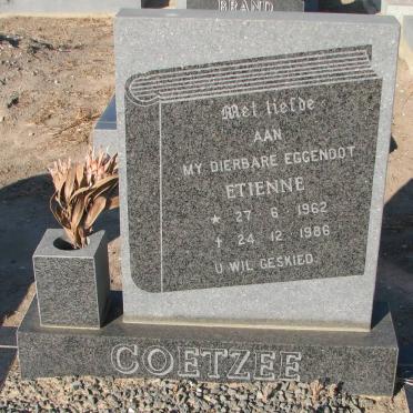 COETZEE Etienne 1962-1986