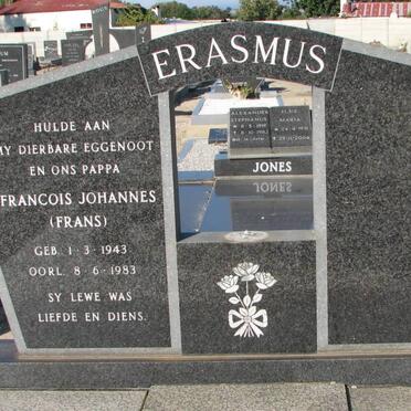 ERASMUS Francois Johannes 1934-1983