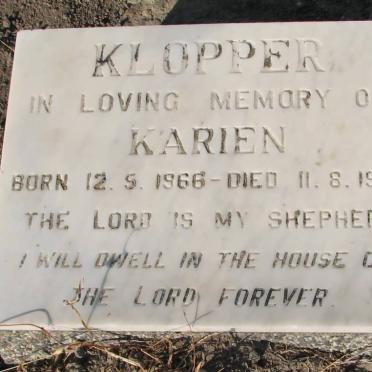KLOPPER Karien 1966-1983
