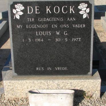 KOCK Louis W.G., de 1914-1977