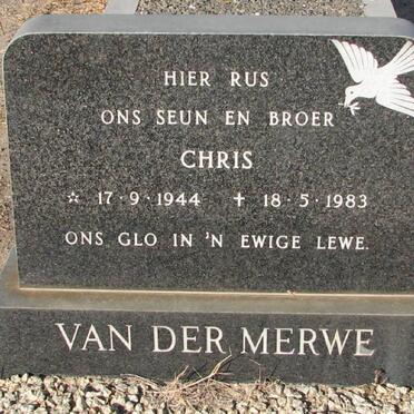 MERWE Chris, van der 1944-1983