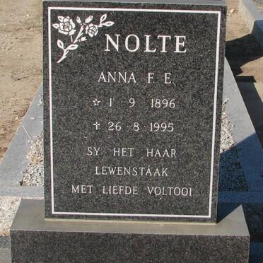 NOLTE Anna F.E. 1896-1995