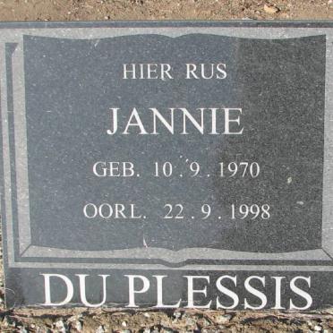 PLESSIS Jannie, du 1970-1998