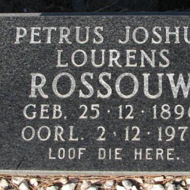ROSSOUW Petrus Joshua Lourens 1896-1979