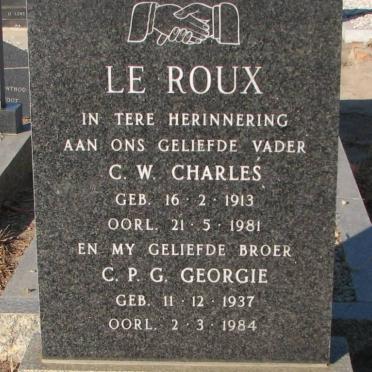 ROUX C.W., le 1913-1981 :: LE ROUX C.P.G. 1937-1984