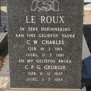ROUX C.W., le 1913-1981 :: LE ROUX C.P.G. 1937-1984