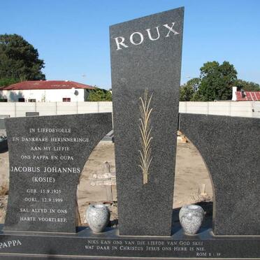ROUX Jacobus Johannes 1925-1999