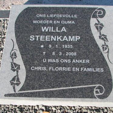 STEENKAMP Willa 1935-2008