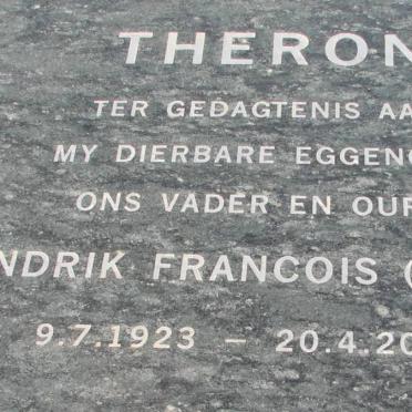 THERON Hendrik Francois 1923-2003