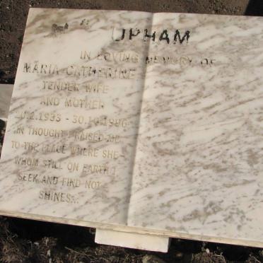 UPHAM Maria Catherine 1933-1996