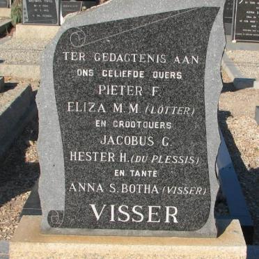 VISSER Pieter F. &amp; Eliza M.M. LOTTER