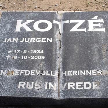 KOTZE Jan Jurgen 1934-2009 