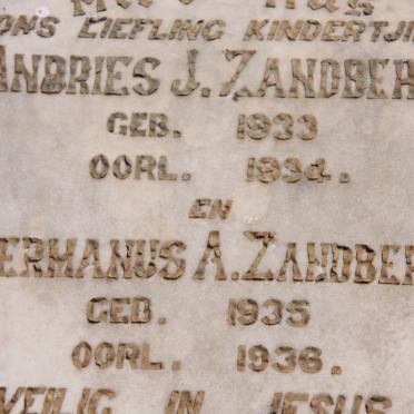 ZANDBERG Andries J. 1933-1934 :: ZANDBERG Hermanus A. 1935-1936