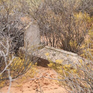? Unmarked grave with Tombstone