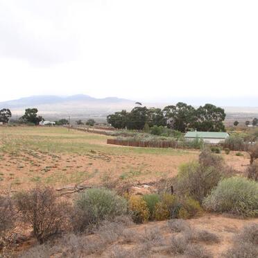 1. Overview from gravesites over the farmhouse