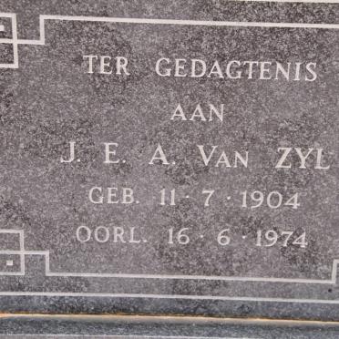 ZYL J.E.A., van 1904-1974