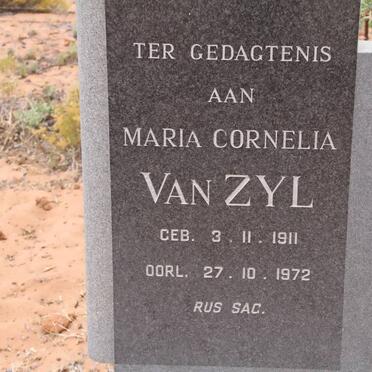 ZYL Maria Cornelia, van 1911-1972