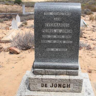 JONGH Everhardus Petrus, de 1880-1947