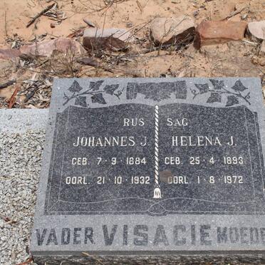 VISAGIE Johannes J. 1884-1932 &amp; Helena J. 1893-1972
