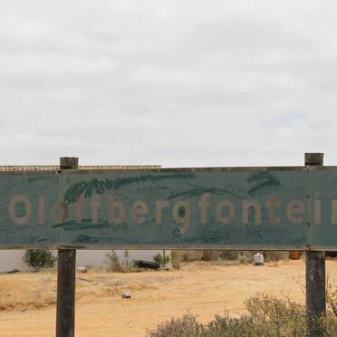1. Roadsign - Oloffbergfontein