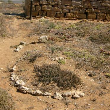 6. Unmarked grave at Katharine Elizabeth Fryer's left side